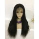 Lace front wig pre plucked hair line baby hair natural color  bleached knots 100% human hair 8A + quality straight